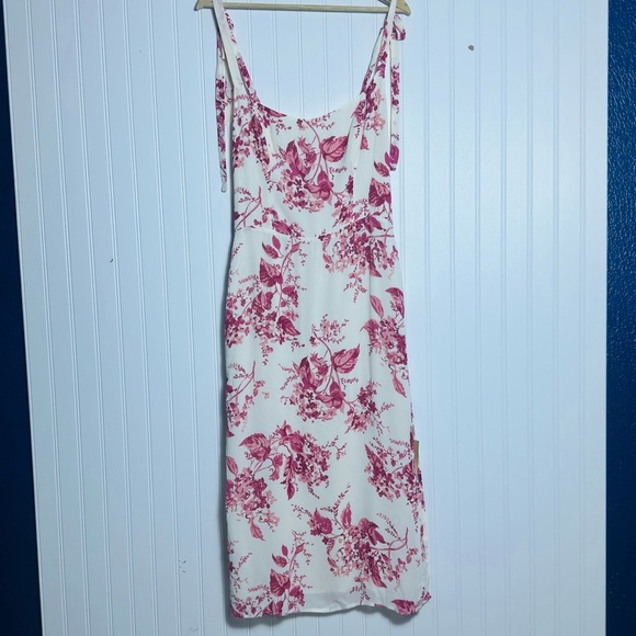 NWT Reformation Besse Midi Floral Dress Sz 8 Paris Pink Floral Wedding Feminine - Picture 14 of 16